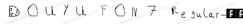 DOUYU FONT Regular字体转换